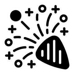 This Confetti icon is suitable for prom, school party, etc.