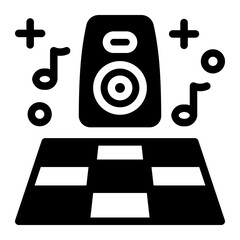 This Dance Floor icon is suitable for prom, school party, etc. © iconfromus