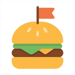 Stylish cartoon sausage, great for menus, packaging, and digital food content creation.