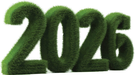 2026 Grass Numbers  Eco-Friendly Green Texture 3D Symbol Set