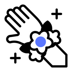 This Corsage icon is suitable for prom, school party, etc.
