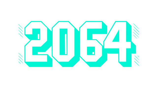 2064 Futuristic Year Design.