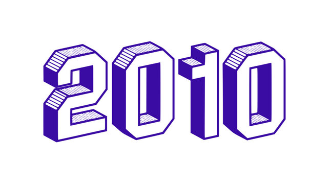 2010 Isometric Year Design.