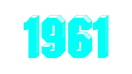 1961 Retro Year Design.