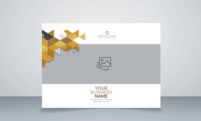 Modern business annual report horizontal
