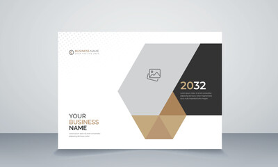 Modern business annual report horizontal

