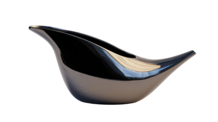 Elegant Water Pitcher: A flat lay of an elegant water pitcher with a sleek design, isolated on a Transparent background, PNG file.