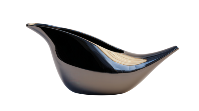 Elegant Water Pitcher: A flat lay of an elegant water pitcher with a sleek design, isolated on a Transparent background, PNG file.