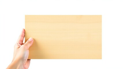 Obraz premium hand holding a blank card
