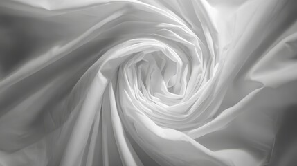 Obraz premium Vibrant photo of sPIRAL OF WHITE SHEETS.