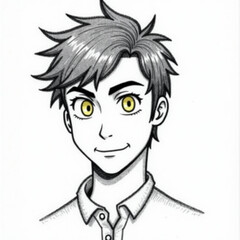 Ai genarate man black and white