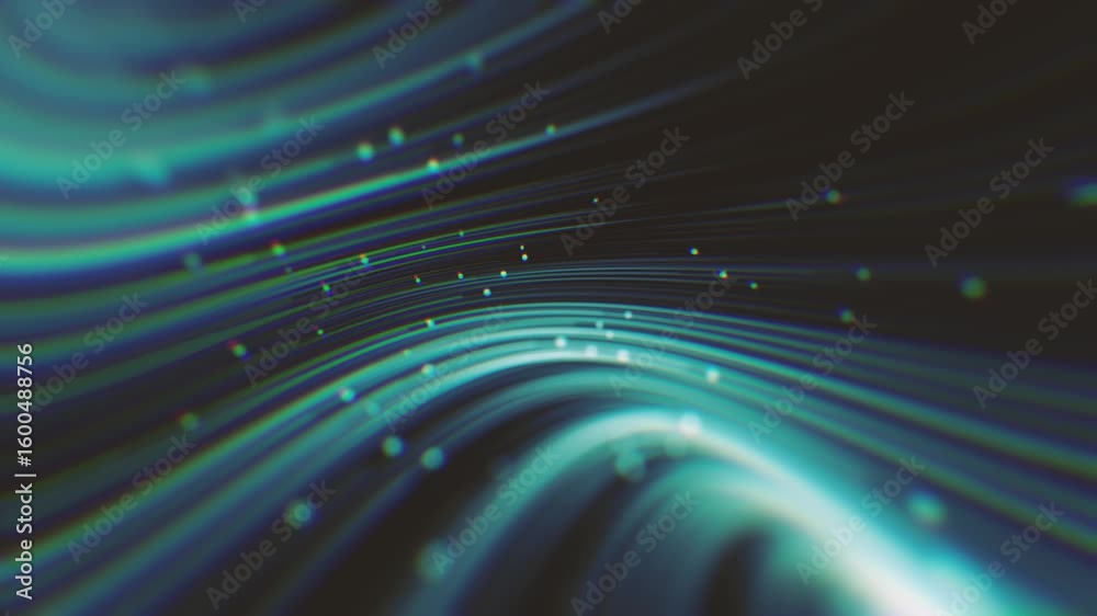 Poster ethereal abstract digital lines background/ animation of an abstract technology wallpaper background