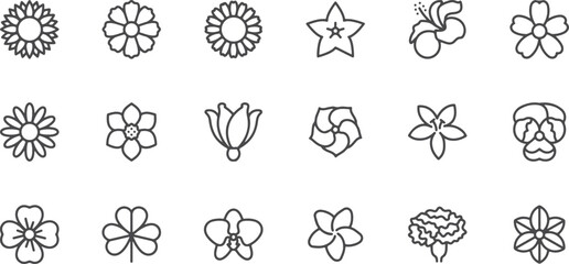 Floral and Organic Icon Pack – Flower, Nature, Petal, Leaf, Bloom, Plant, Organic, Decoration, Beauty, Garden, Botany, Abstract, Flora, Blossom, Botanical, Design, Star, Natural