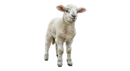 Isolated White Lamb