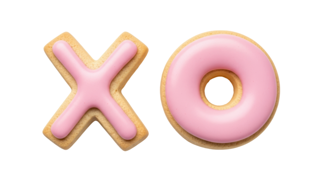 Isolated XO Pastry