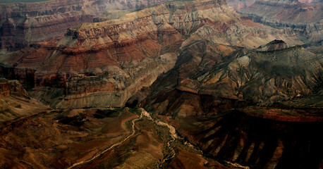 Aerial View Grand Canyon Arizona