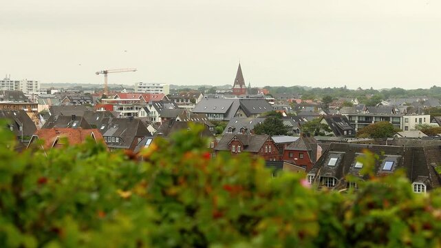 the city of westerland on the german sylt island 4k 25fps vieo