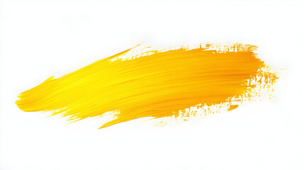 Vibrant yellow acrylic paint brushstroke creates a bold and energetic artistic background.