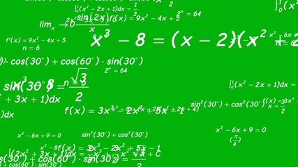 Visual effects scatter math with chroma key - Powered by Adobe