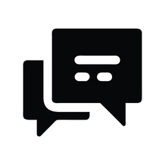 Fototapeta premium Clean and Simple Speech Bubble Graphic Illustration