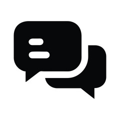 Fototapeta premium Black and white conversation bubbles overlapping digital illustration