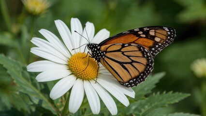 Fototapeta premium The Monarch Butterfly Known as Danaus plexippus
