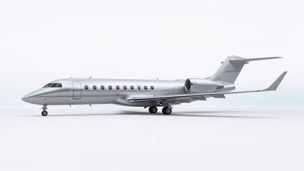 Sleek, modern commercial airliner shown alone on a plain white surface