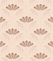 Abstract horizontal background with colorful flower. Trendy, vector, illustration in style retro.