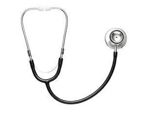 Medical Stethoscope Isolated On White