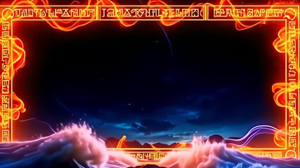 ampere impassioned watercourse of beam coil dynamically, the Runic perimeter shot inscribe with radiant glyph coruscation indiana intricate detail, piece shimmering ripple stream gracefully,