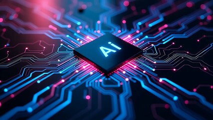 Ai artificial intelligence chip technology future innovation circuit board motherboard cpu processor 