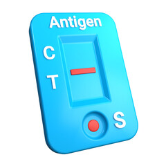 Antigen Test Kit 3D Illustration