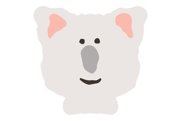 Naklejka premium コアラの可愛い手描きアイコン