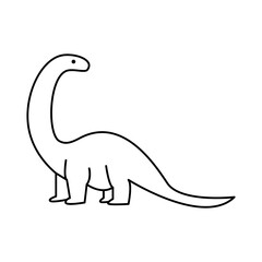 Dinosaur icon on white background