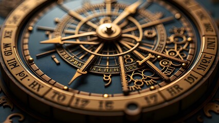 Fototapeta premium Steampunk Stargate Clock