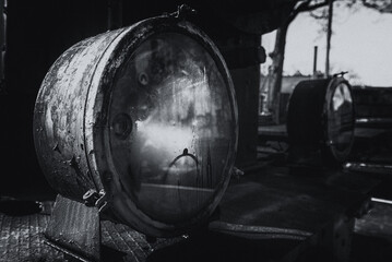 STEAM LOCOMOTIVE - Historic narrow gauge railway vehicle