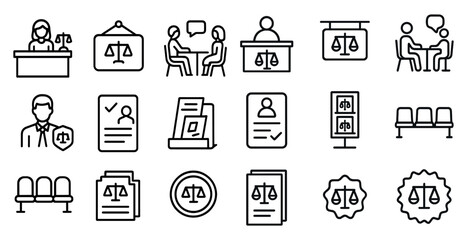 Fototapeta premium set of icons