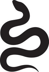 Naklejka premium Snake silhouette vector, Snake icon silhouette vector illustration design 