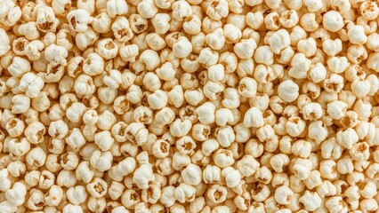 Isolated corn grain on a blank white canvas