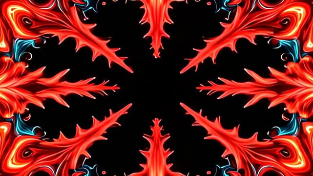 ampere lively Kaleidoscope perimeter shot metamorphose indiana isotropy conquer aid with an intricate design of twisting teal and impassioned reds, ampere glowing tendril dilute and abjure