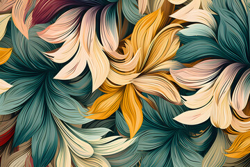 Vibrant Painted Composition Dynamic Brush Strokes Transform Textured Wallpaper Design, Blending Colors and Artistic Expression for a Modern Masterpiece. See Less
