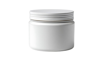 White plastic pill bottle isolated on transparent background