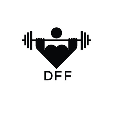 Classic Shield Logo with Stars and DFF Letters &ndash; Premium Badge or Security Brand Identity. DFF Letter Logo.
