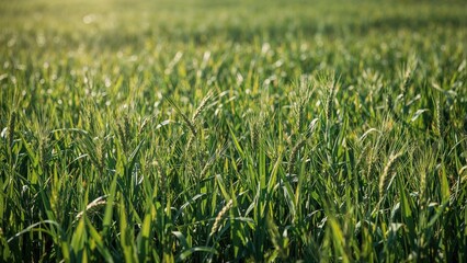 Vegetation developing in farmland