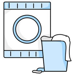 Washing machines illustration isolated on transparent background