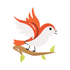 Sparrow vector sticker EPS 10 file