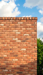 Fototapeta premium Full screen brick wall for wallpaper, photo. White tone