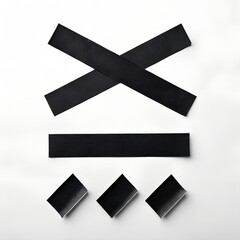 black and white ribbon