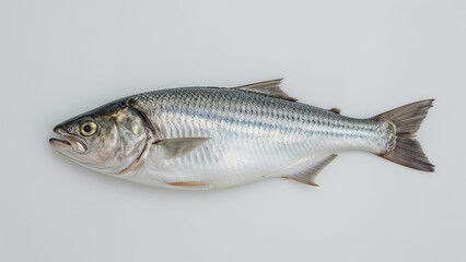 Naklejka premium Just brushed fish ready for meal preparation