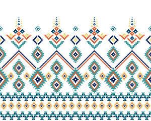 abstract Traditional geometric ethnic fabric pattern ornate elements with ethnic patterns design for textiles, rugs, clothing, sarong, scarf, batik, wrap, embroidery, print, curtain, carpe